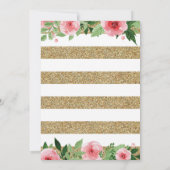 Invitation au brunch de la Fête des mères de fleur (Dos)