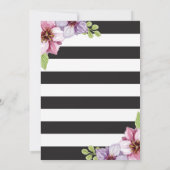 Invitation au brunch de la Fête des mères de fleur (Dos)