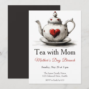 Invitation au brunch de la fête des Mères – Thé av