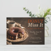 Invitation au brunch de la fête des Pères – Donuts (Debout devant)