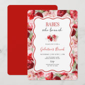 Invitation au brunch de la Galentine (Devant / Derrière)