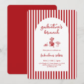 Invitation au brunch de la Galentine (Devant / Derrière)