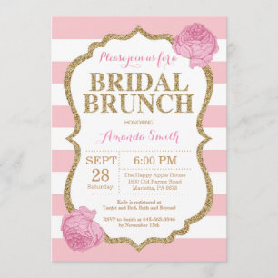 Invitation au brunch de la Parties scintillant de 