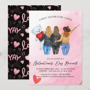 Invitation au brunch de la Saint-Galentin