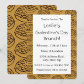 Invitation au brunch de la Saint-Galentin sur mesu (Devant / Derrière)