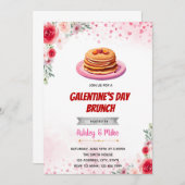 Invitation au brunch de la Saint-Valentin (Devant / Derrière)
