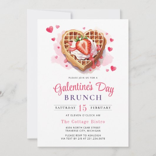 Invitation au brunch de la Saint-Valentin de la Ga (Devant)