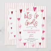 Invitation au brunch de la Saint-Valentin entre fi (Devant / Derrière)