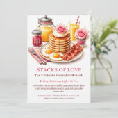 Invitation au brunch de la Saint-Valentin Love and (Debout devant)