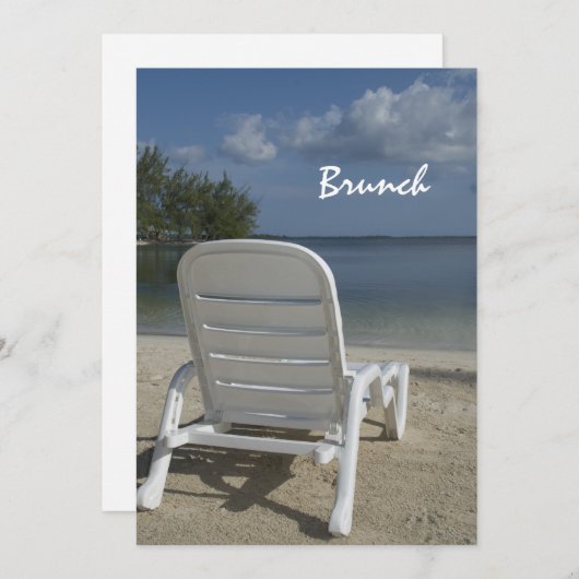 Invitation au brunch de l'après-mariage sur fond d (Devant / Derrière)