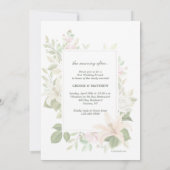 Invitation au brunch de Lilies après la noce (Dos)