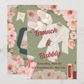 Invitation au brunch de mariage (Devant / Derrière)