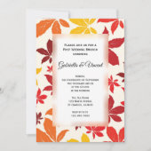 Invitation au Brunch de Mariage après la Chute des (Devant)