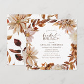 Invitation au brunch de mariage d'automne (Devant / Derrière)