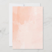 Invitation au brunch de mariage Rosé Blush (Dos)
