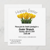 Invitation au brunch de Pâques (Devant / Derrière)