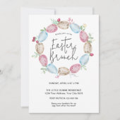 Invitation au brunch de Pâques aux œufs (Devant)