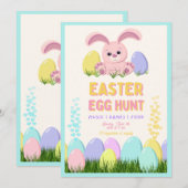 Invitation au brunch de Pâques & chasse aux œufs | (Devant / Derrière)