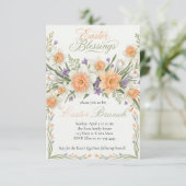 Invitation au Brunch de Pâques Élégantes Bénédicti (Debout devant)