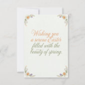 Invitation au Brunch de Pâques Élégantes Bénédicti (Dos)