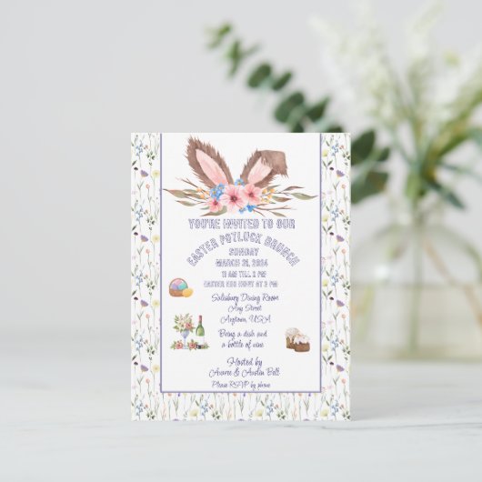 Invitation au brunch de Pâques en commun (Debout devant)