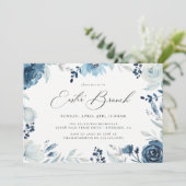 Invitation au brunch de Pâques Floral (Debout devant)