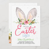 Invitation au brunch de Pâques, Invitation au déje (Devant / Derrière)