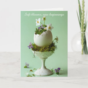 Invitation au brunch de Pâques Œuf floral Printemp
