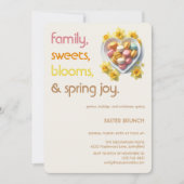 Invitation au Brunch de Pâques Pastel | Fête de Pr (Devant)