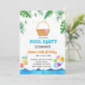 Invitation au brunch de pique-nique tropical à la (Debout devant)