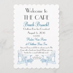 Invitation au brunch de plage