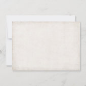 Invitation au brunch de réception de mariage après (Dos)