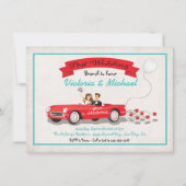 Invitation au brunch de réception de mariage après (Devant)