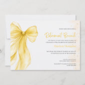 Invitation au brunch de retraite à ruban jaune (Devant)