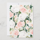 Invitation au brunch des Baby showers à fleurs de  (Dos)