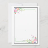 Invitation au brunch des jeunes mariés (Dos)