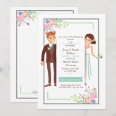 Invitation au brunch des jeunes mariés (Devant / Derrière)