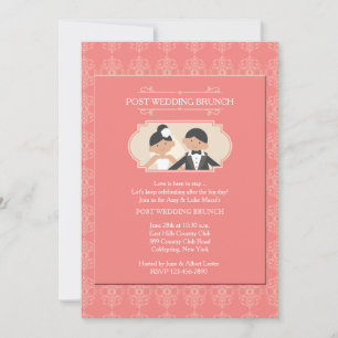 Invitation au brunch des jeunes mariés après le ma