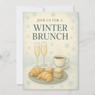 Invitation au Brunch d'Hiver | Élégant Givré 
