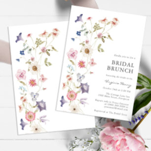 Invitation au brunch fleuri de mariage