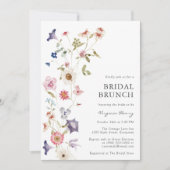 Invitation au brunch fleuri de mariage (Devant)