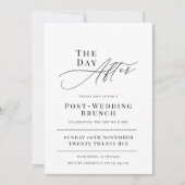Invitation au brunch le lendemain du mariage (Devant)