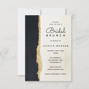 Invitation au brunch nuptial d'aquarelle moderne