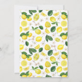 Invitation au brunch nuptial des citrons (Dos)