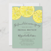 Invitation au brunch nuptial des citrons verts (Devant)