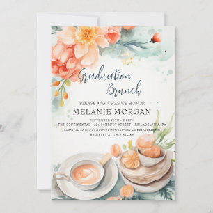 Invitation au brunch nuptial floral et gastronomiq