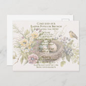 Invitation au brunch potluck de Pâques et chasse a (Devant / Derrière)