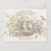 Invitation au brunch potluck de Pâques et chasse a (Devant)