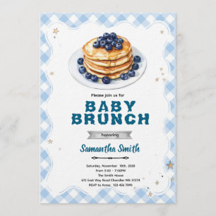Invitation au brunch pour bébé aux myrtilles Baby 
