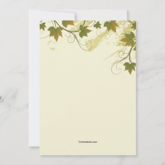 Invitation au cadre graphique (Dos)